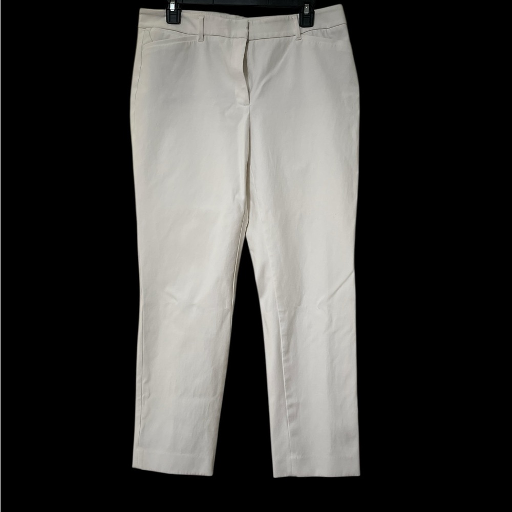 Cream Straight-Leg Pants
